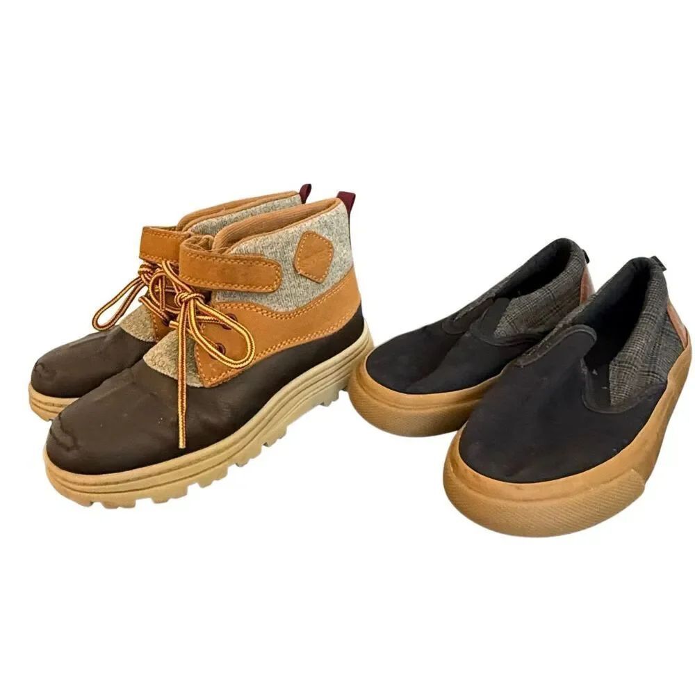Boys size 12 Old Navy carters  boots slip on sneaker bundle